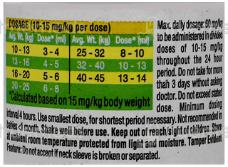 Crocin 240 Ds Mixed Fruit Flavour Suspension 60Ml